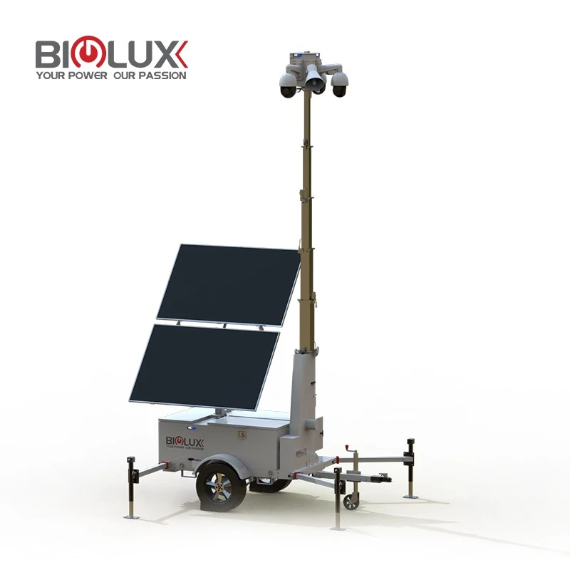 All-Weather Mobile Solar Surveillance Trailer