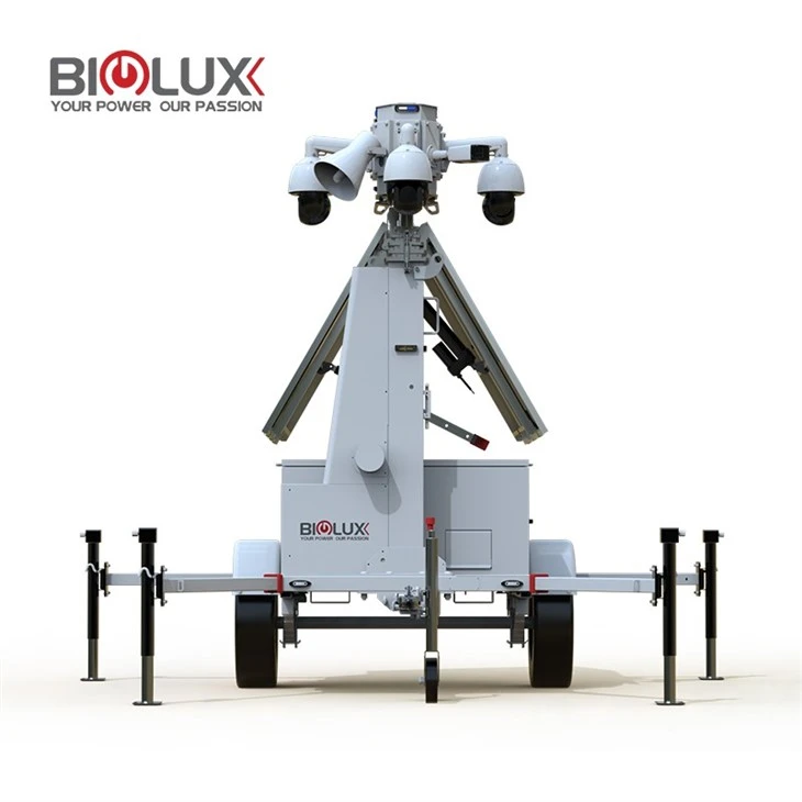 Mobile CCTV Solar Camera Trailer